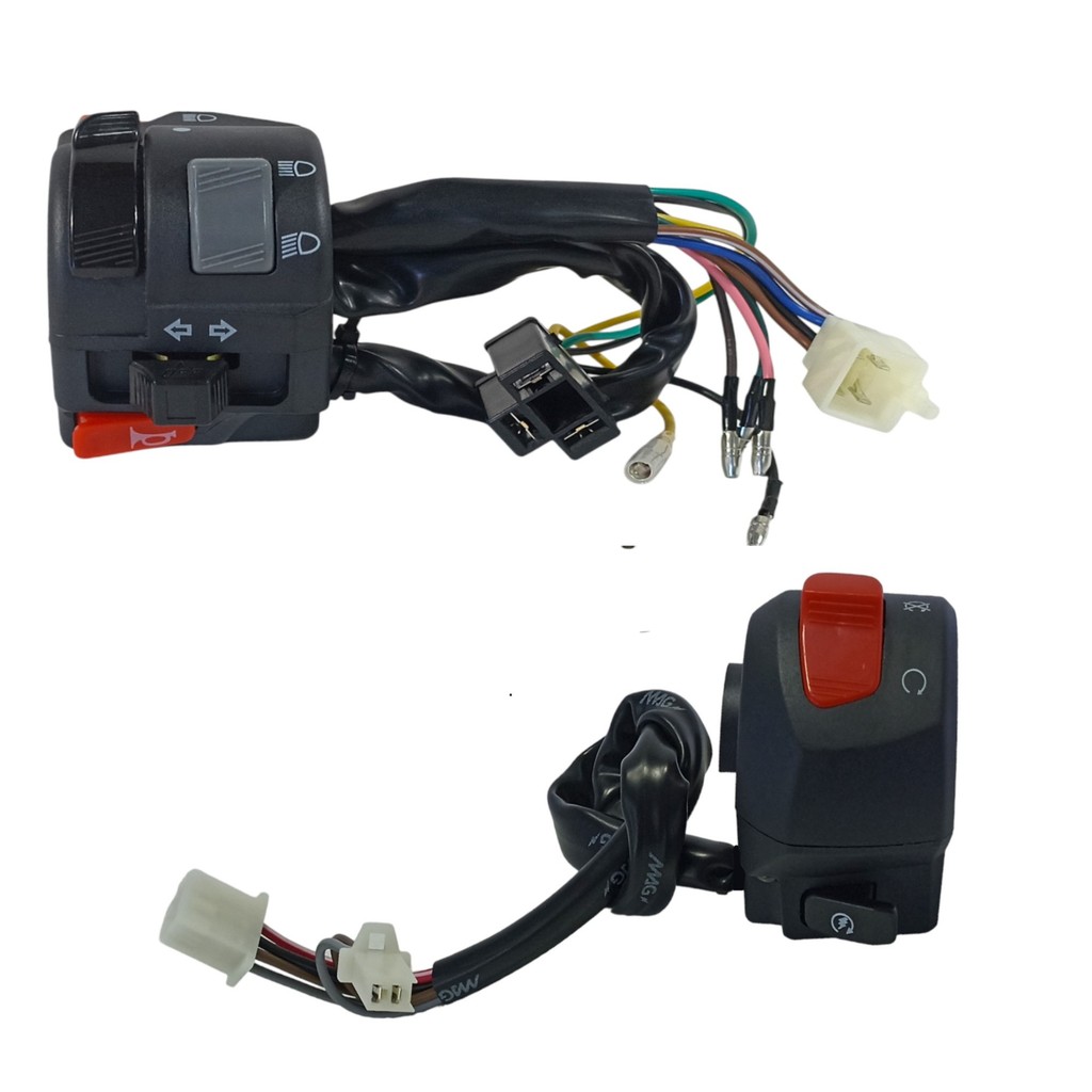 Kit Chave Punho Luz e Partida Emergência Ybr 125 E 2002 2003 a 2013 Ybr 125 Factor 2008 2009 a 2013