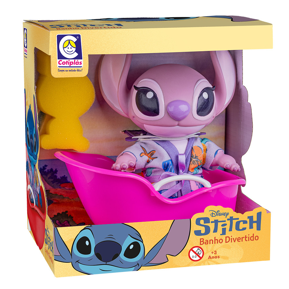 Brinquedo Stitch Angel Banho Divertido Disney em Oferta na Shopee