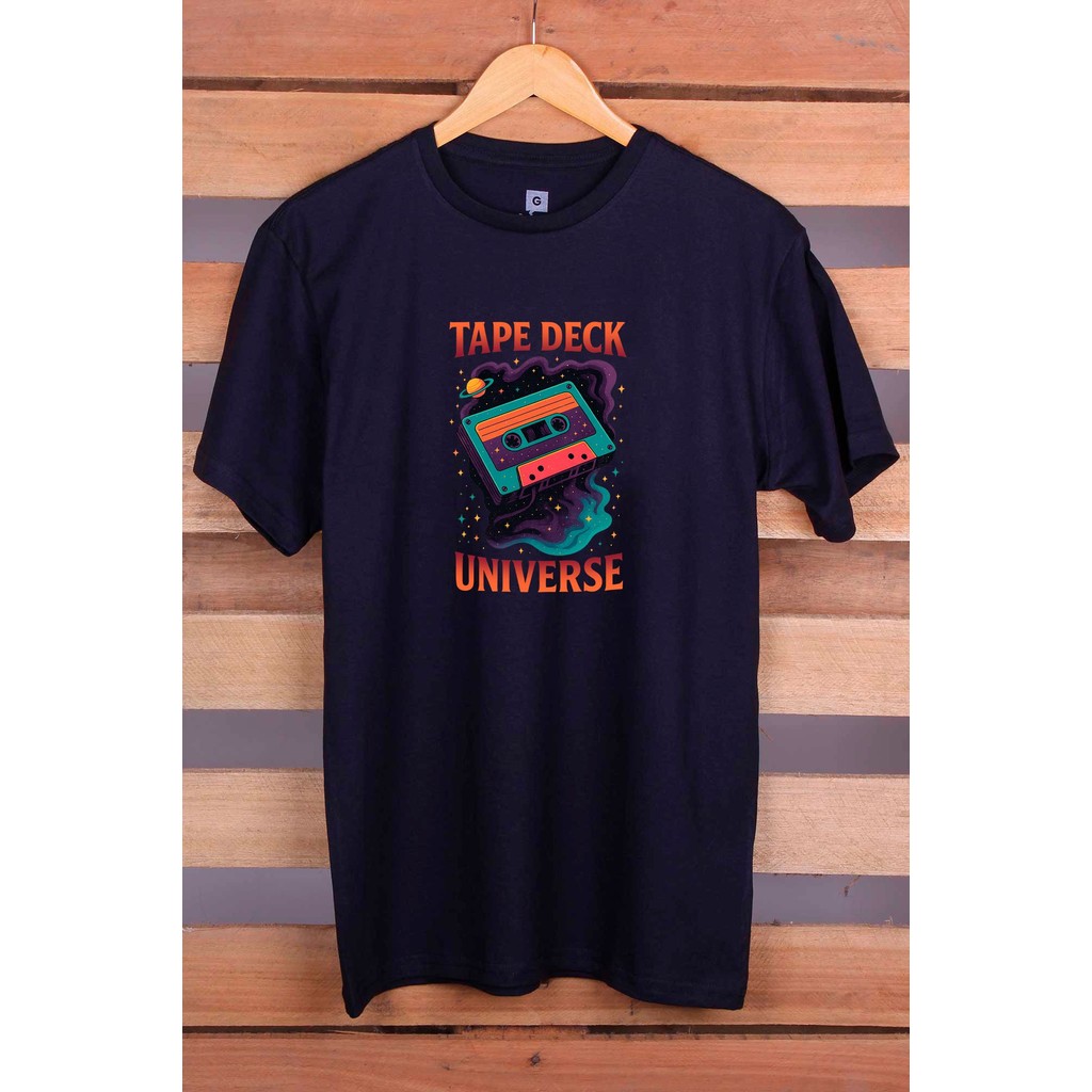 Camiseta Masculina Tape Deck  100% Algodão Manga Curta Gola Redonda Modelagem Reta