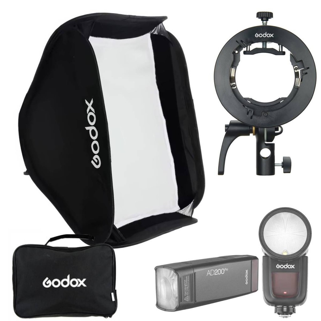 Softbox 60x60 Godox para Flash Speedlite AD200 V1 AD400