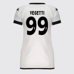Camisa Kappa Vasco Supporter Graphik Feminina Branca e Preta 99 Vegetti
