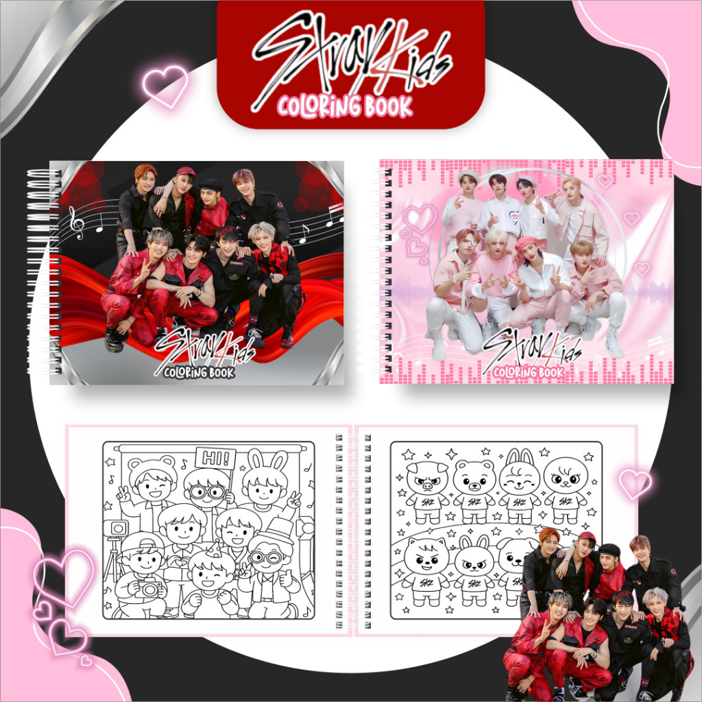 LIVRO DE COLORIR GRUPO POP COREANO E ESTILO K-POP PERSONALIZADO COM NOME – ENVIO IMEDIATO |