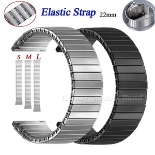 22mm Sml Elástico Pulseira De Relógio De Aço Inoxidável Universal Expansão De Metal Para Inteligente Masculino Feminino em Oferta na Shopee