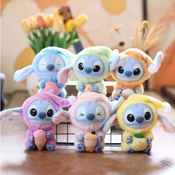 Labubu Do Stitch Blind Box Surpresa Caixa Chaveiro De Pelucia