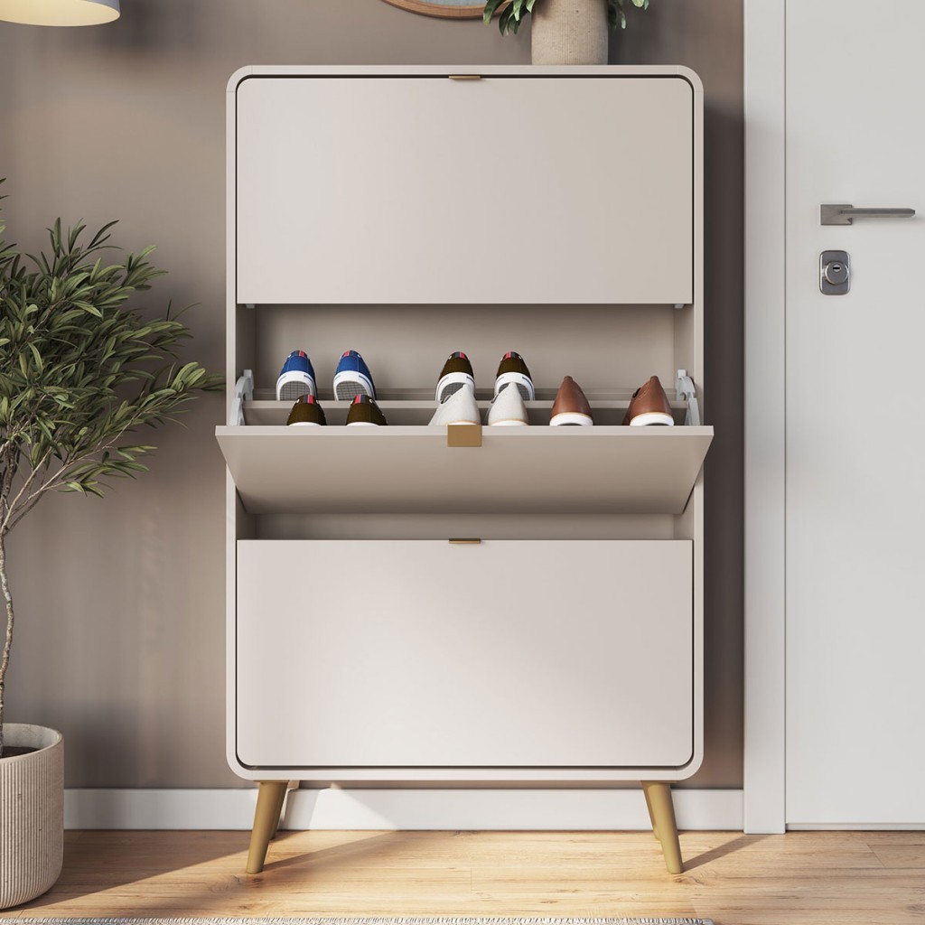 Sapateira Curve 3 Portas - Completa Móveis em Oferta na Shopee