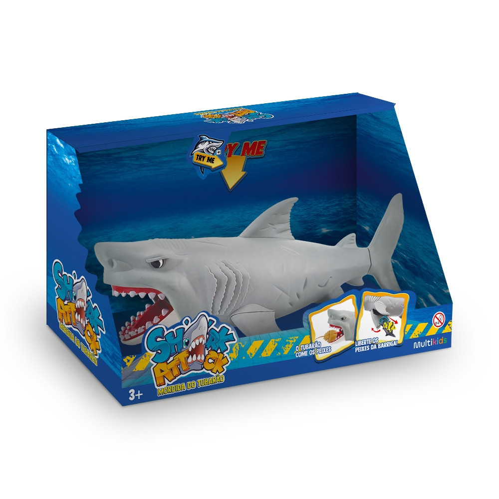 Shark Attack Mordida do Tubarão Com Som Multikids - BR2493