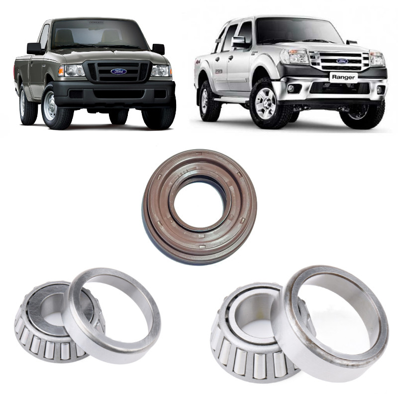 Rolamentos Pinhão Diferencial Traseiro Ford Ranger 2002 até 2011 Kit