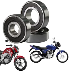 Kit Rolamento Traseiro CG 125/150/160 2RS 6004/6302/6202