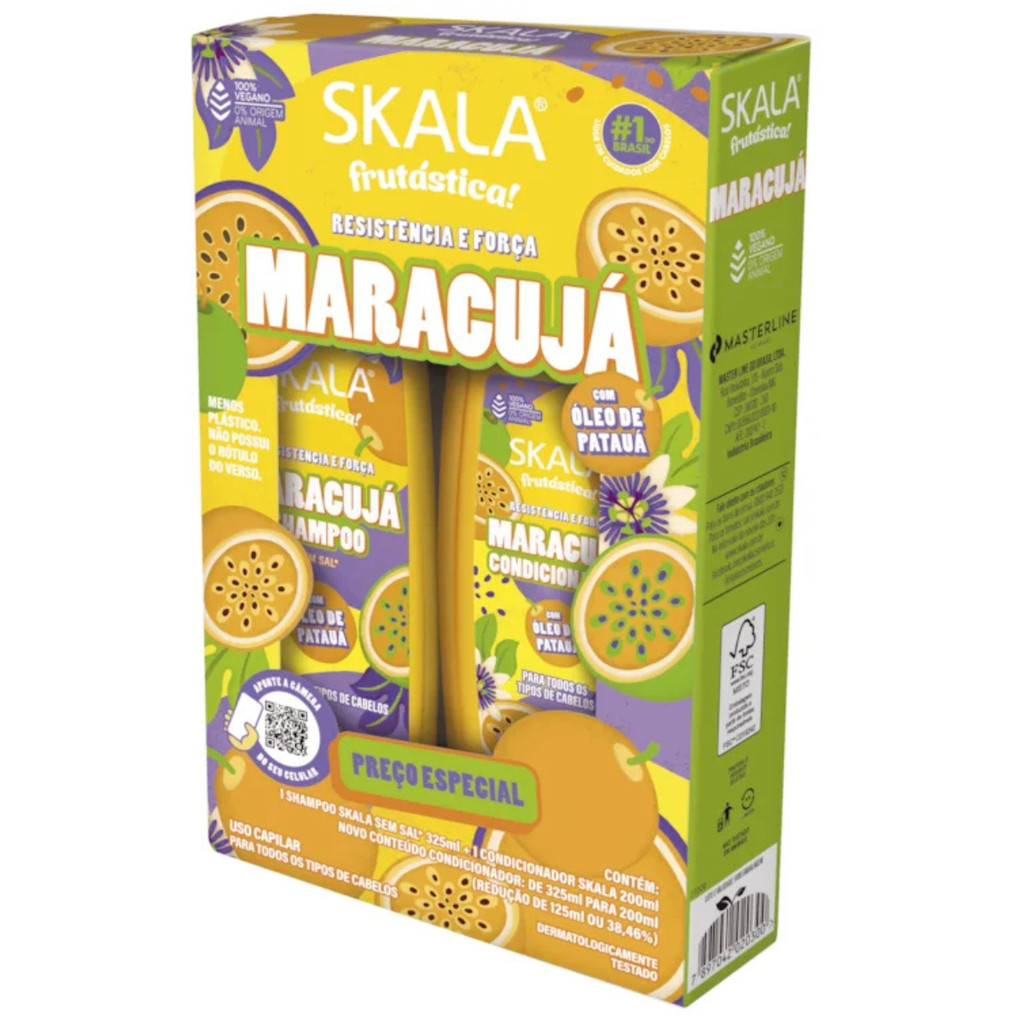 Maracujá e Óleo de Patauá Skala Shampoo e Condicionador