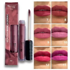 Batom Liquido Coleção Nude Super Matte Numeração do 01 ao 06 - Não Craquela - Maxlove