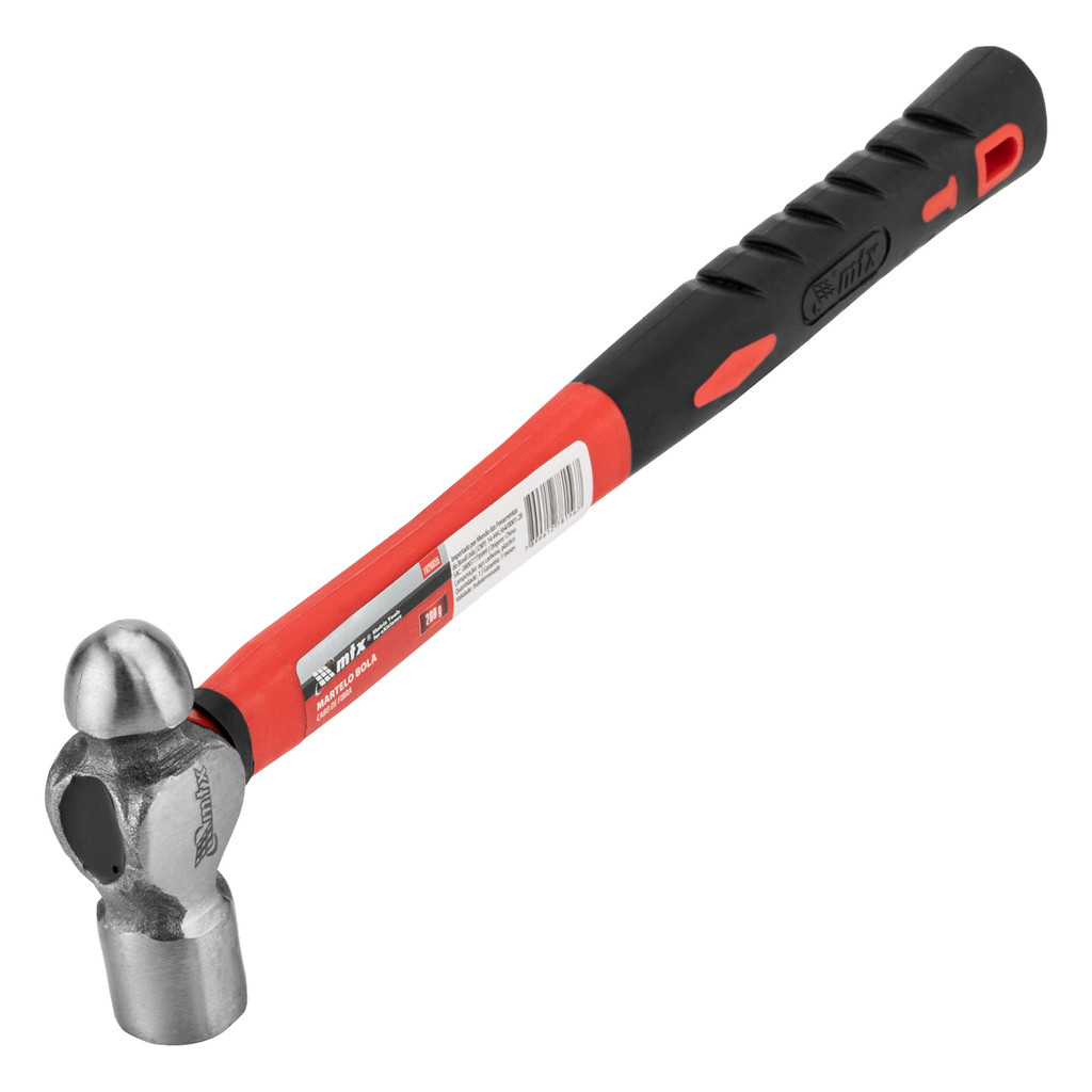 MARTELO BOLA, CABO DE FIBRA, 200G, 1PC // MTX em Oferta na Shopee