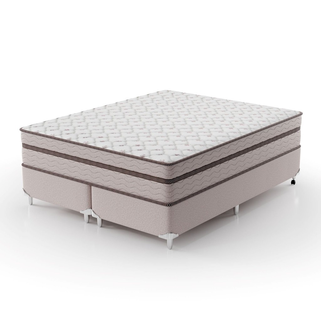 Cama Box Queen 158x198x63cm Molas Ensacadas Sonhare Montreal Queen em Oferta na Shopee