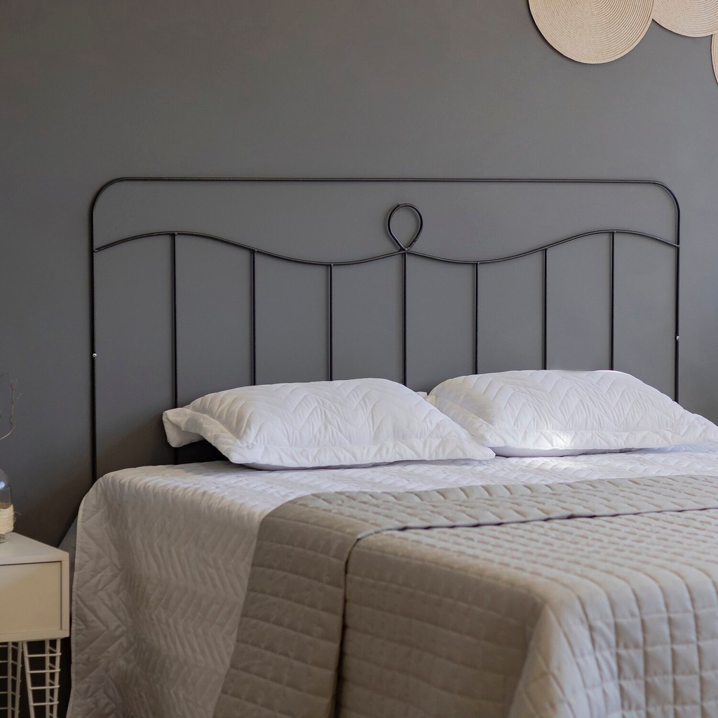 Cabeceira Casal 140cm Aço Aramado Vaticano em Oferta na Shopee