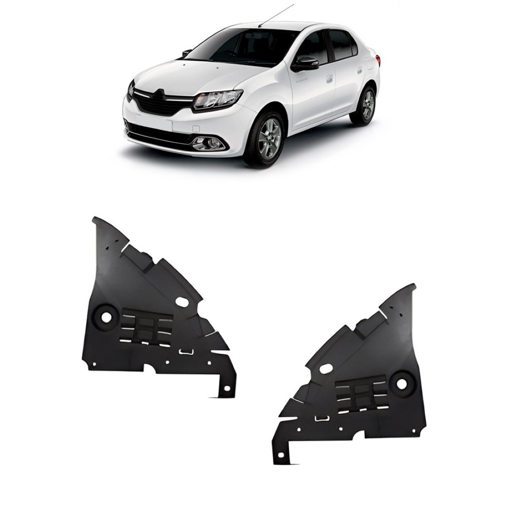 Protetor Parabarro Dianteiro Logan Sandero 2014 2015 2016 2017 2018 em Oferta na Shopee