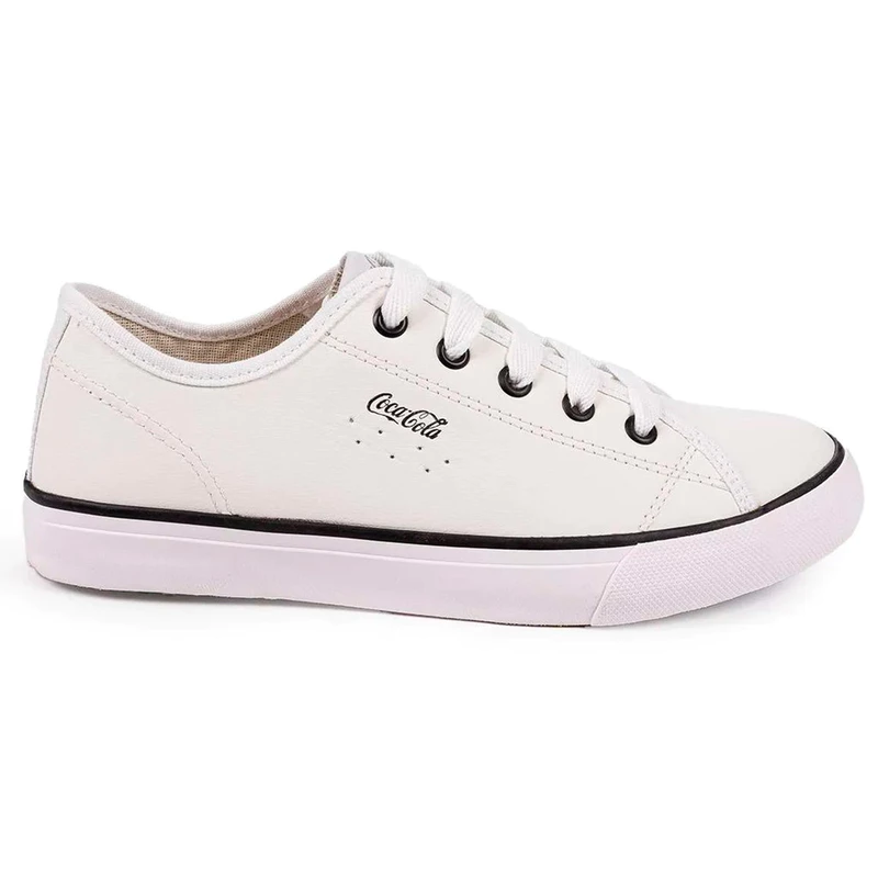 Tênis Feminino Coca Cola Stream Leather Casual Confortável de Couro — foto 4