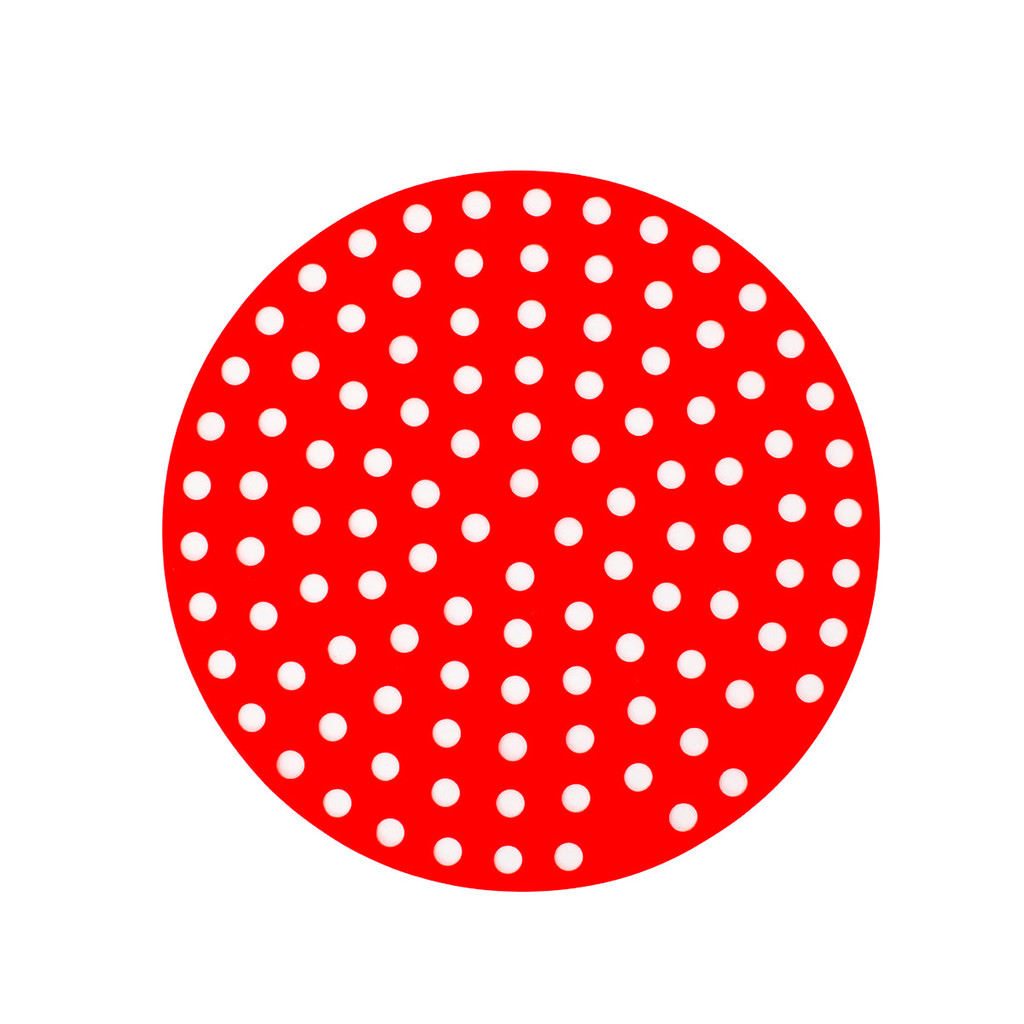 Forma Reutilizável de Silicone para Air Fryer Cor Vermelho