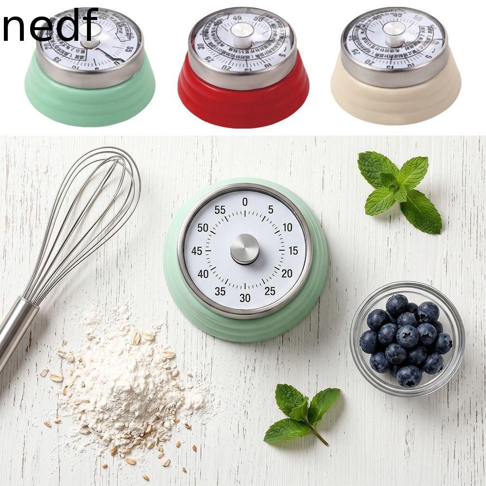 NEDFS Despertador De Contagem Regressiva , Temporizador De Cozinha Sem Bateria De Sucção , Lembrete De Cozimento De 60 M