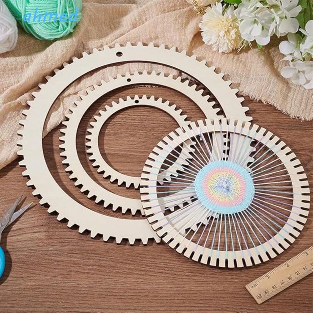 Kit De Tear De Tecelagem AHMED , Artesanato Versátil Manual | De Engrenagem Circular Tradicional