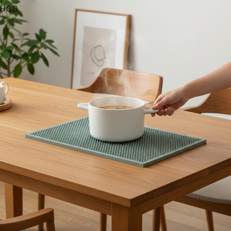 HCS Tapete De Barra De Silicone Antiderrapante Isolamento Térmico Drenagem Almofada De Café Para Pátio Bar Casa Cozinha