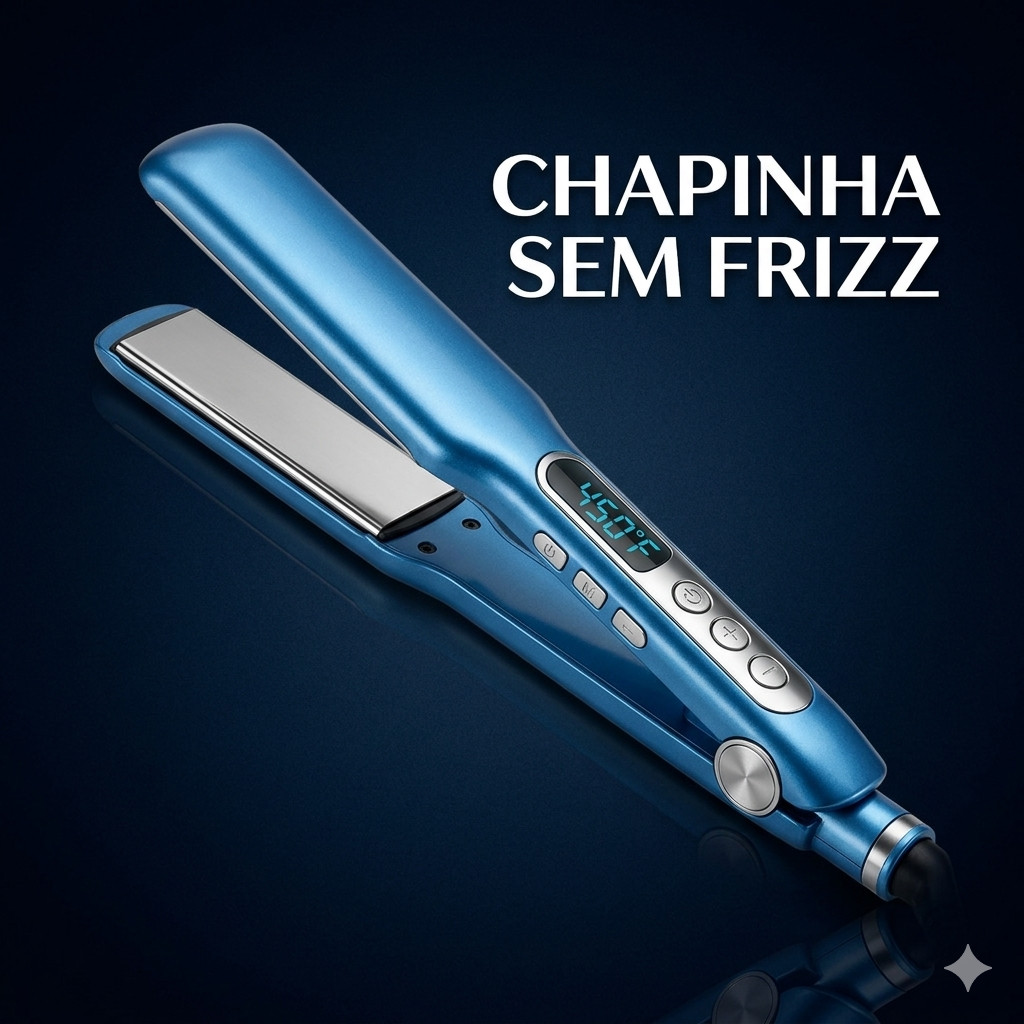 Prancha Chapinha Titanium 450F Bivolt Alisamento Controle Temperatura Sem Frizz Cabelo Liso Macio