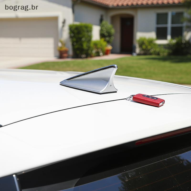 bograg Universal Barbatana De Tubarão Antena De Carro Resistente A UV Anti-Corrosão Adesivo Montagem Telhado Decoração S