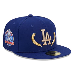 Boné New Era 59FIFTY Los Angeles Dodgers Gold Leaf Azul