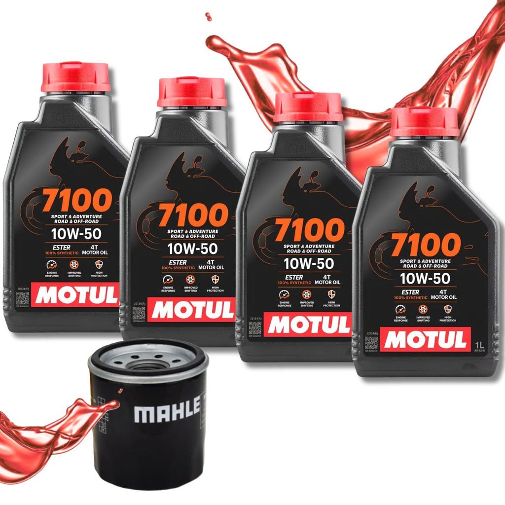 Troca de Óleo P/ Kawasaki Z1000 Z900 Z800 Z750 Versys 1000 Motul 7100 10w50 + FIltro