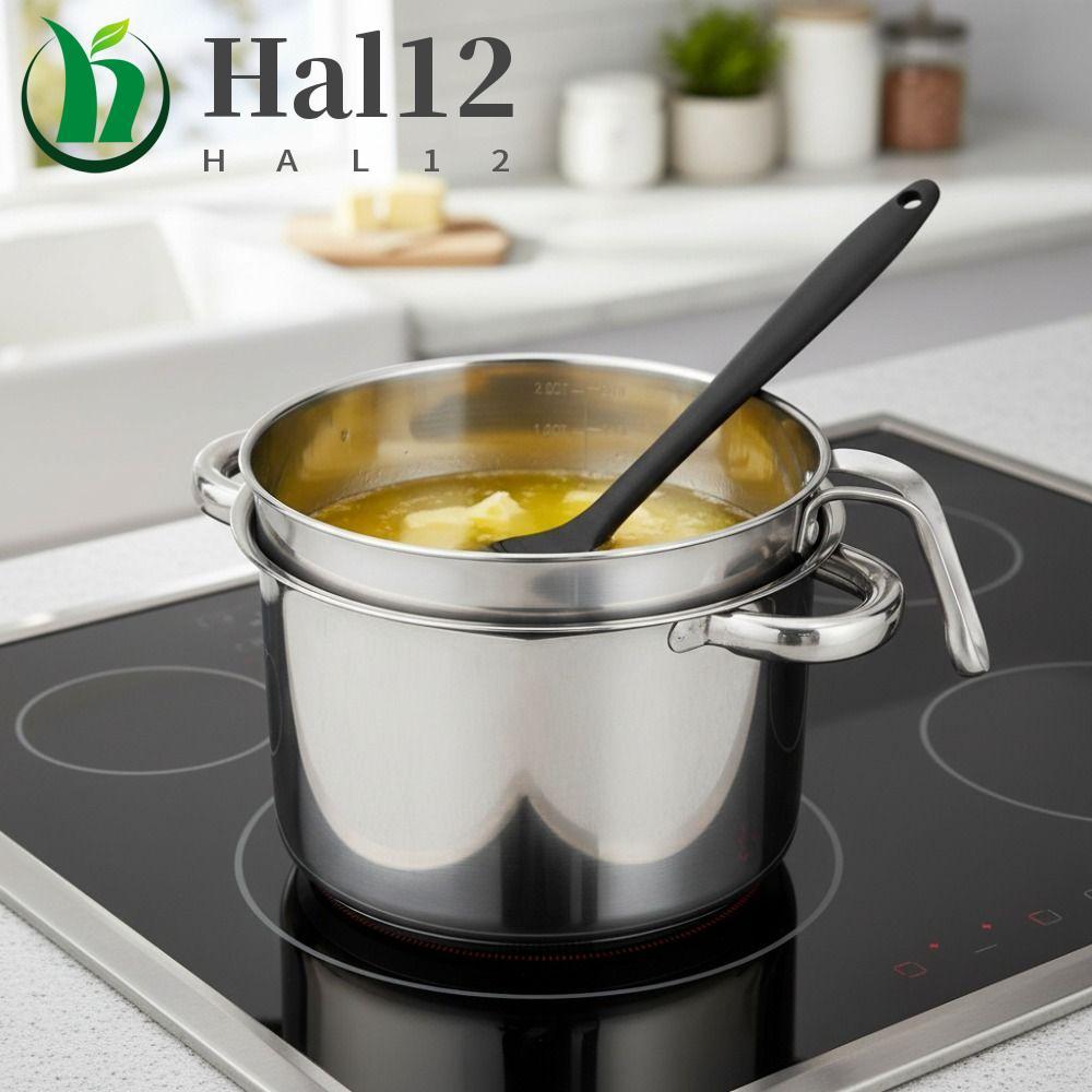 Conjunto De Pote De Derretimento De Chocolate HALB , Panela De Caldeira Dupla Em Forma De V De Aço Inoxidável 304 , Engr