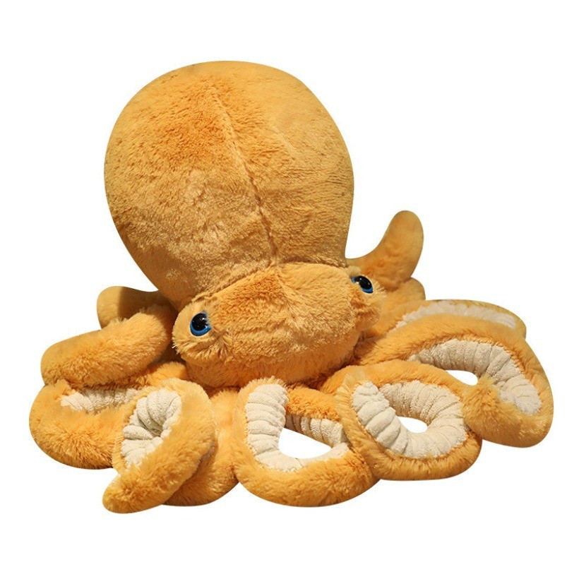 Super Macio Toque Bebê Polvo Pelúcia Conforto Brinquedo Bonito Oito Garra Boneca De Oceano Temático Crianças Dormindo Co