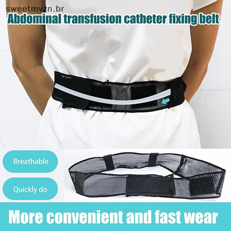 sweetmvzn 1 Peça Cinto De Diálise Peritoneal Malha Respirável Pele Amigável Conduíte Abdominal Proteção De Cuidados Cint