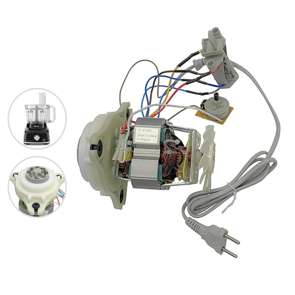 Motor 127v Completo Processador  Philco PMP1600 1000W  127v