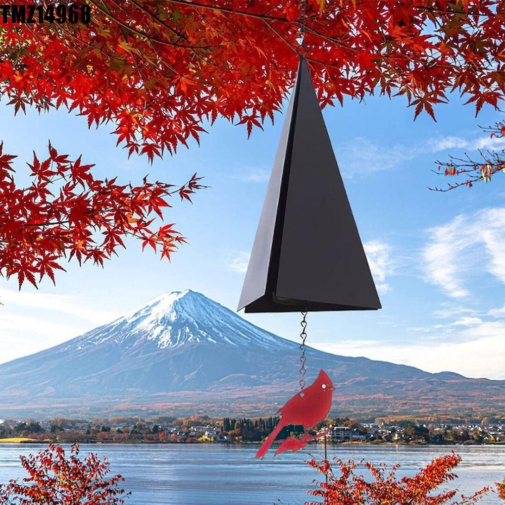 TMZ14968 Carrilhão De Vento Triangular , Pingente De Retrô Durável , Sino De Metal Rústico Criativo De Ferro