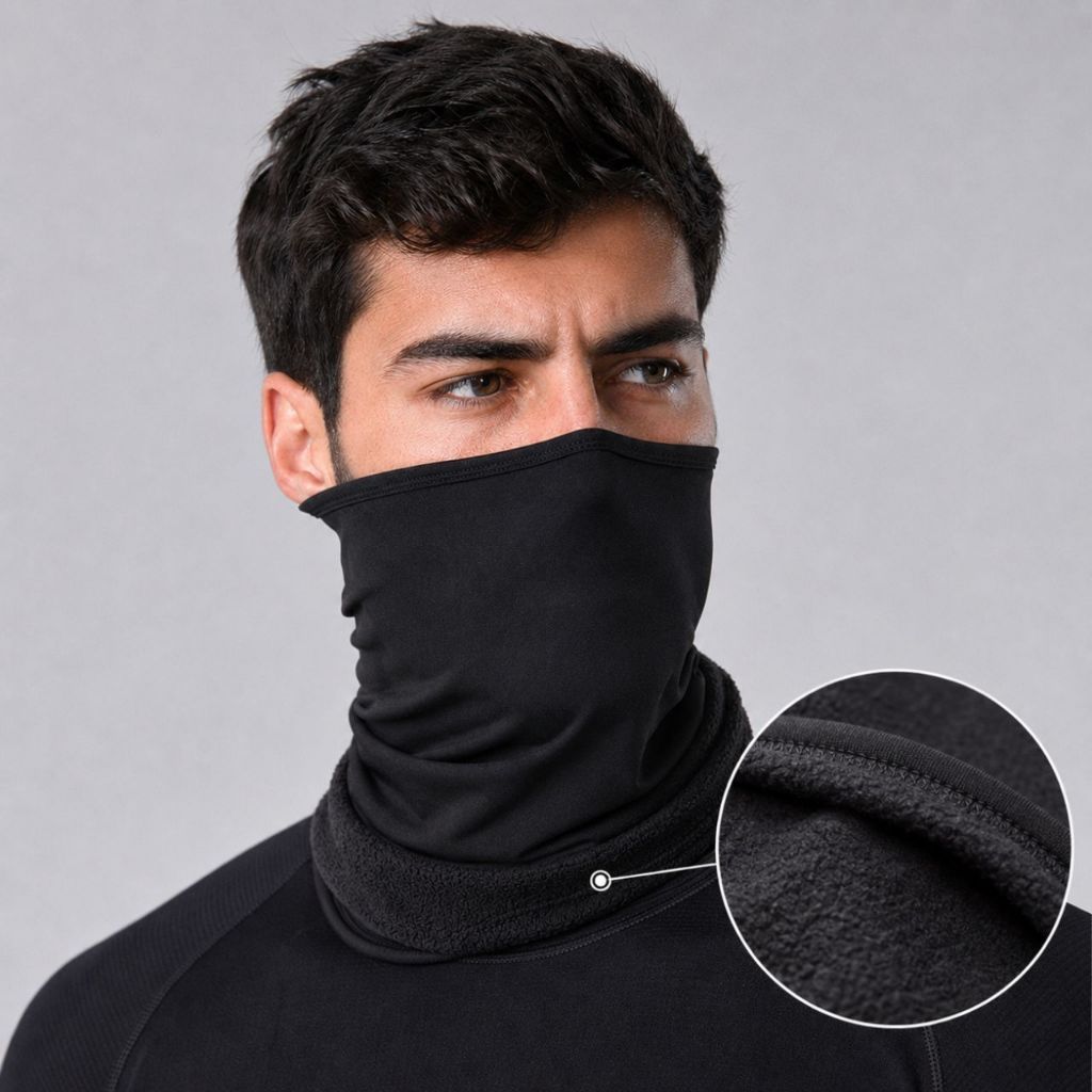 Meia Balaclava Térmica Peluciada Gola Fleece Frio Moto Bike Inverno
