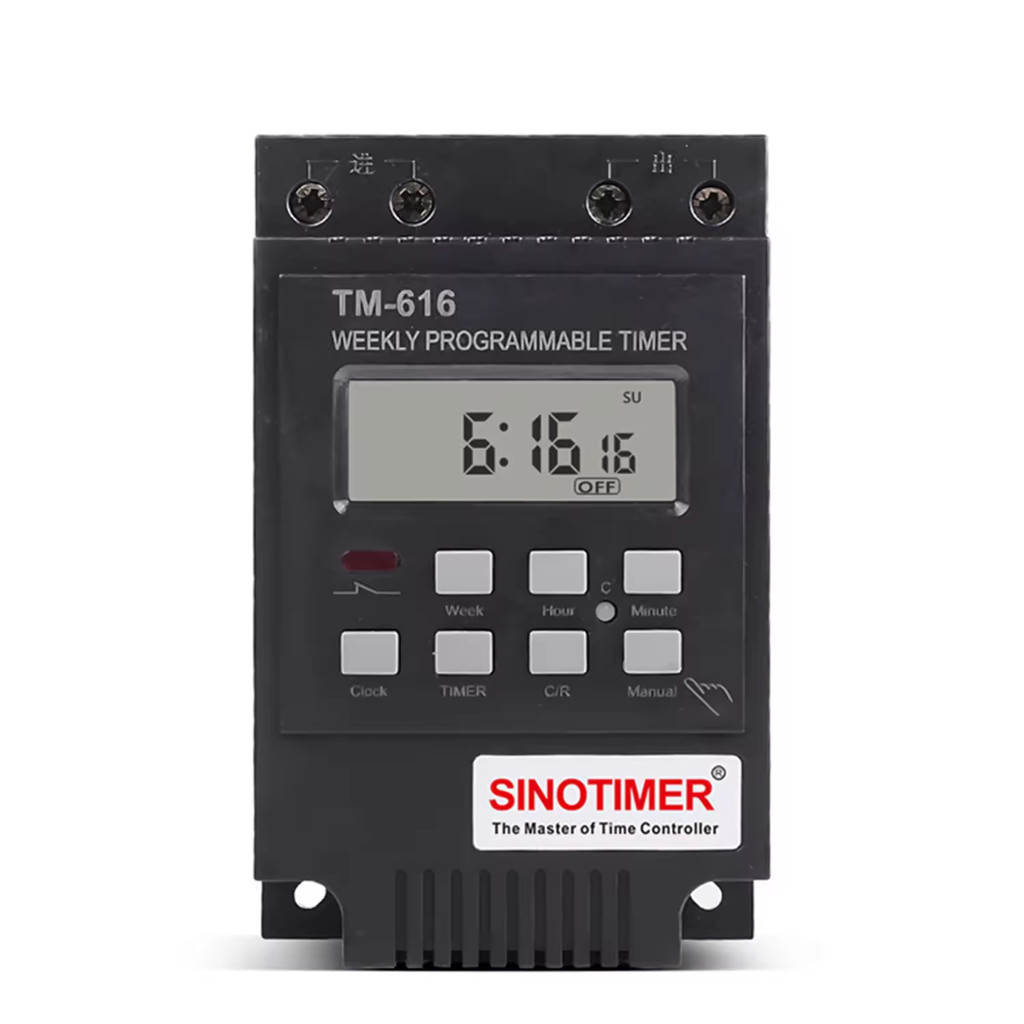 Temporizador Interruptor Horário SINOTIMER TM616B Relé NFe