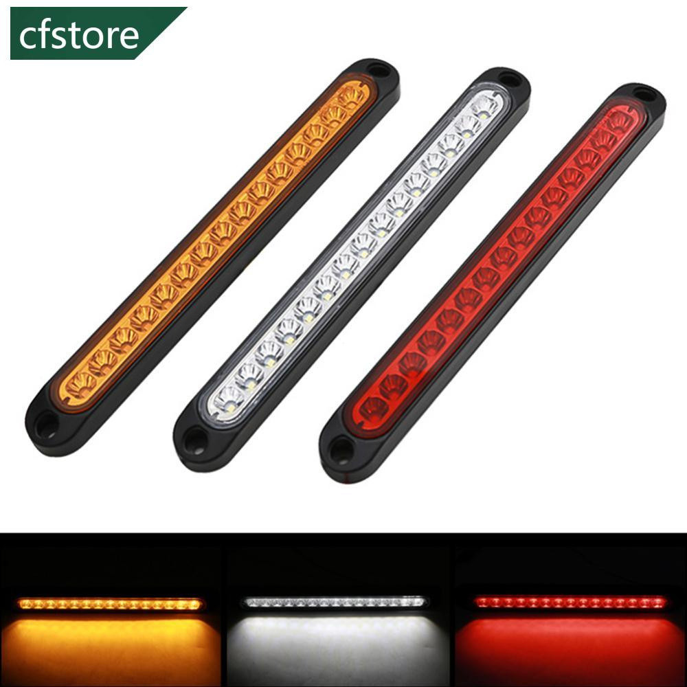 Luz de Freio Automotiva 12V Universal, Barra de Luz de Freio com 15 LEDs, Luz de Freio Traseira, Sinalizador Lateral, Lu