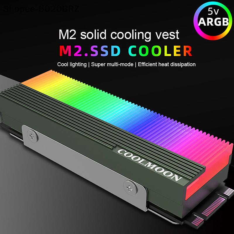 [THEBR] 5V ARGB Syncputer 2280 SSD M2 Radiador PC RGB M . 2 Nvme Cooler Efeito Do Dissipador De Calor [BR]