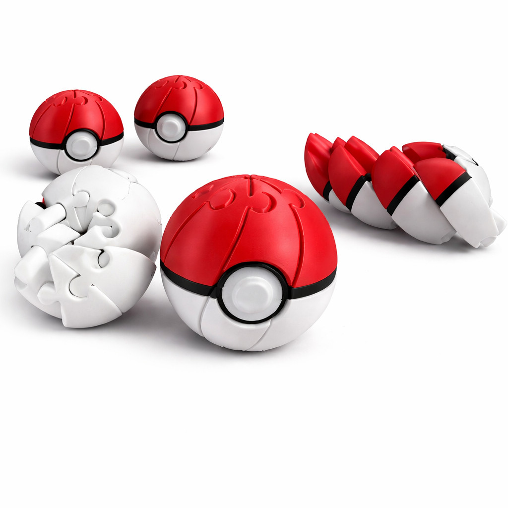 Bola Pokebola Mini Sensorial Articulada Brinquedo Fidget Toy Interativo Relaxante