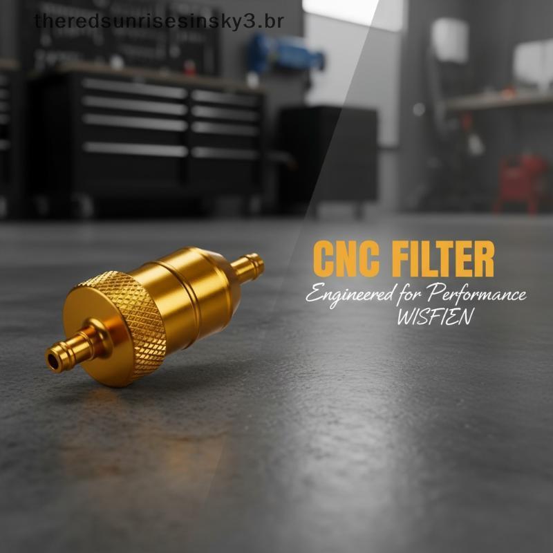 TSBR Filtro De Combustível Da Motocicleta 8mm CNC Alumínio Universal Elemento Mangueira Gás Gasolina Para Sujeira Pit Bi
