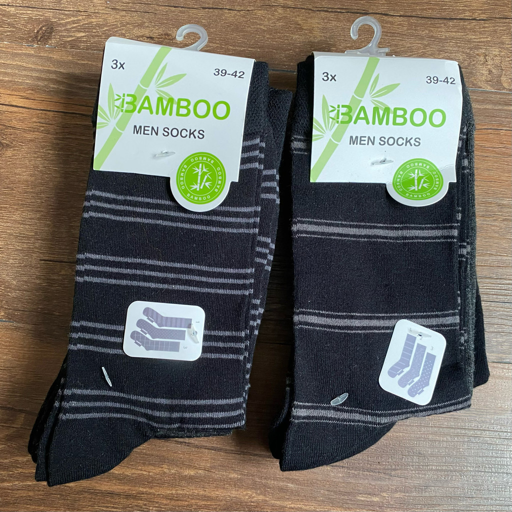 Exportação de comércio exterior primavera outono meias masculinas de fibra de bambu meias de tubo médio meias de costura