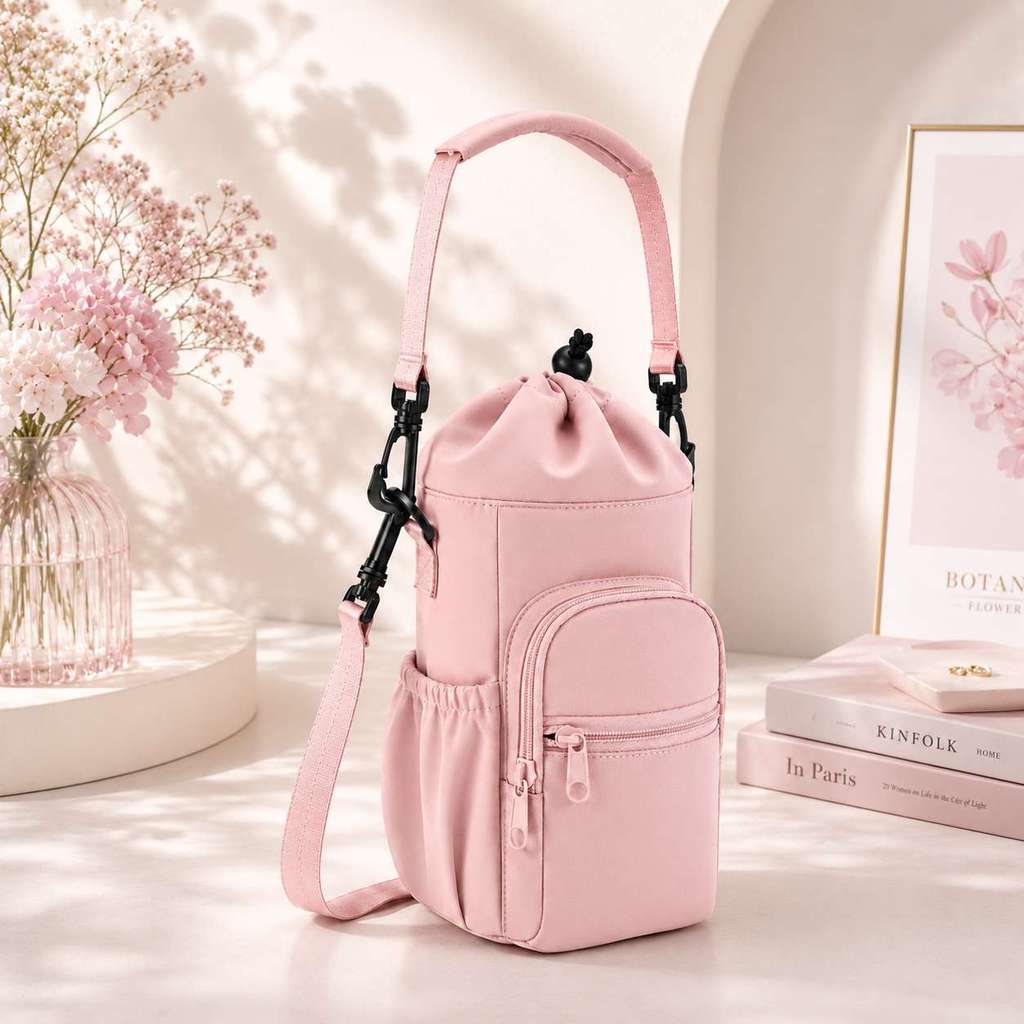 Bolsa Transversal Multifuncional Para Garrafa de Água Para Celular Chaveiro Viagem Com Alça De Ombro Ajustável CYC90718#
