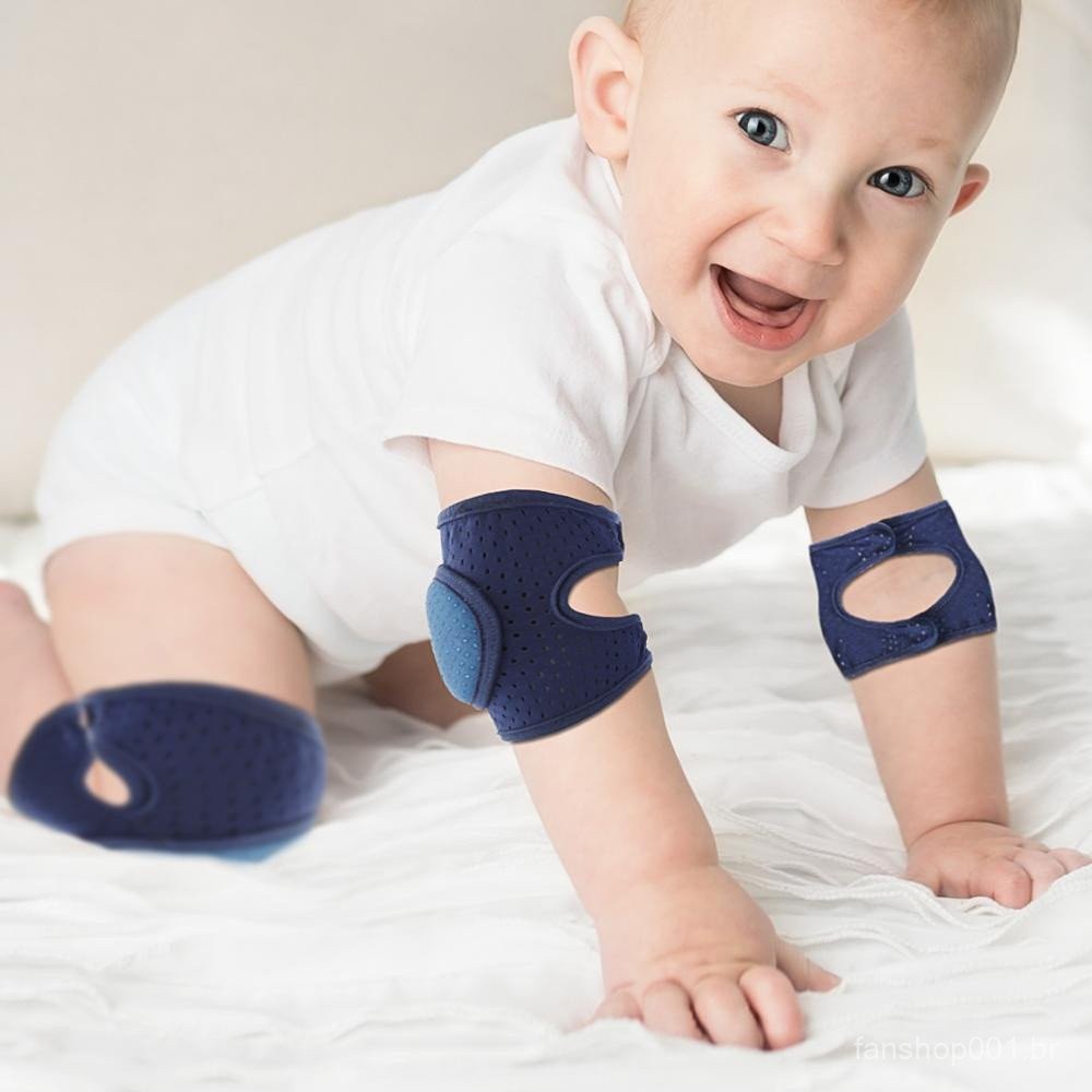 Protetor De Joelho Para Bebês Toddler de Joelheira Infantil Antiderrapante para Bebê Engatinhar Proteção Segurança