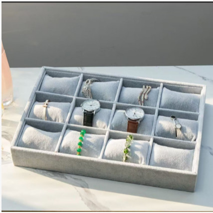 Bandeja Para12 Relógios Porta Relógio Com12Almofadas em Veludo