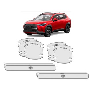 Kit De Adesivo Protetor Transparente Maçaneta E Puxador Resinado Toyota