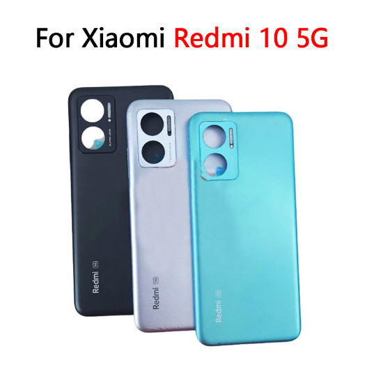 Porta Traseira Bateria Capa Caso Para Xiaomi Redmi 10 5G Com Botão De Volume De Energia Peças De Reparo