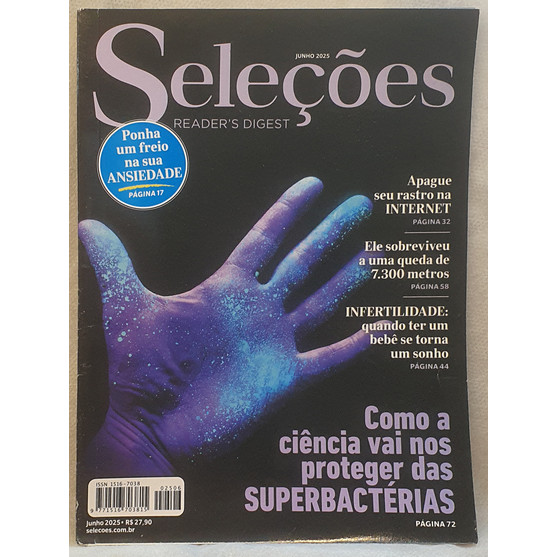 Revista Seleções Reader's Digest 2506 - Superbactérias