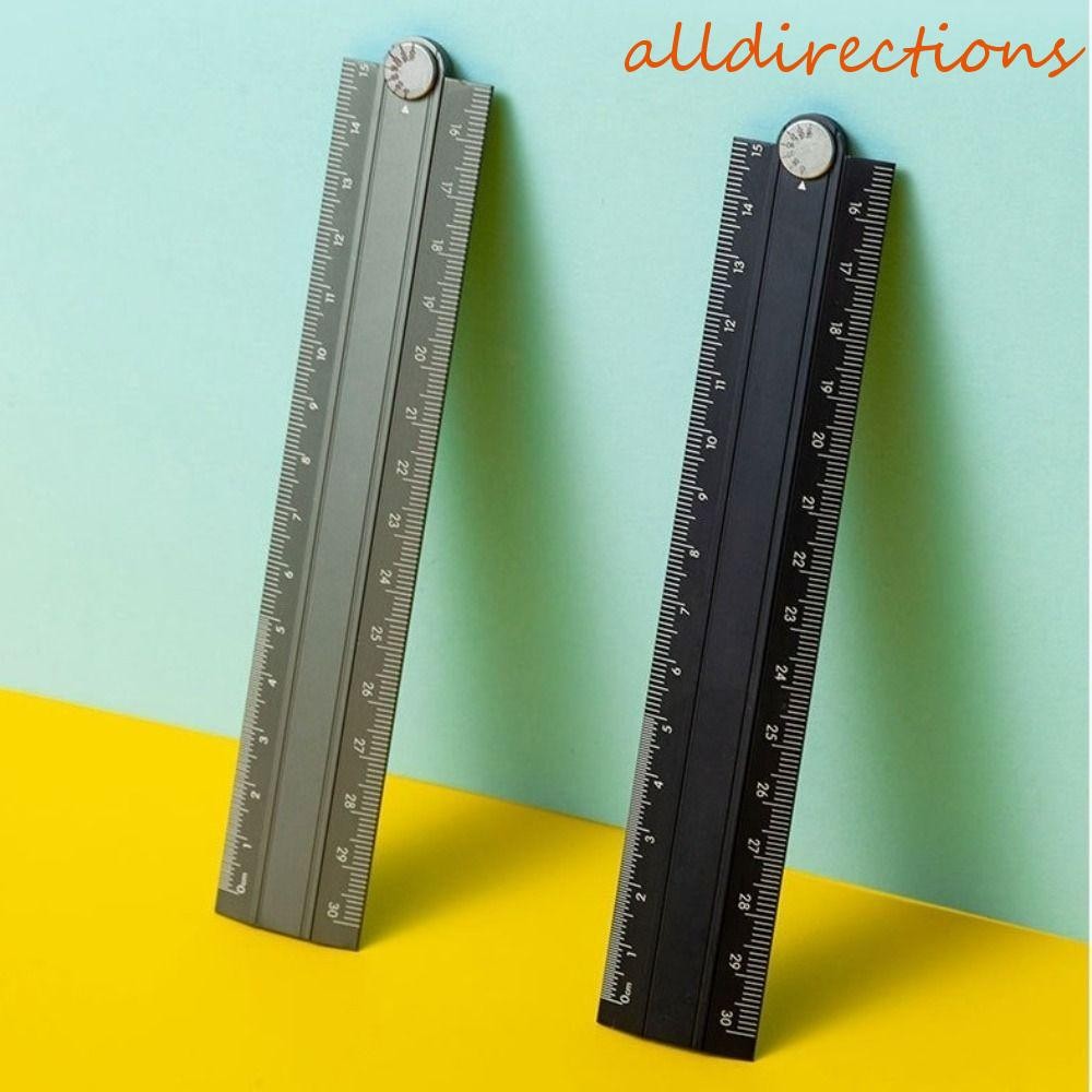 Régua Dobrável ALLDIRECTIONS , Regra Criativa De Papelaria De Metal Em Liga De Alumínio , 15 Cm 30 em Oferta na Shopee