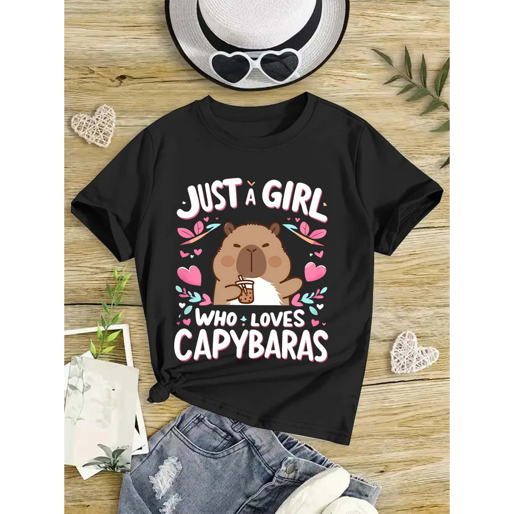 Camiseta Feminina "Jesus Our Lord Through the Lady Mary" Católica Legião Estampada Confortável Estilosa Moderna Casual
