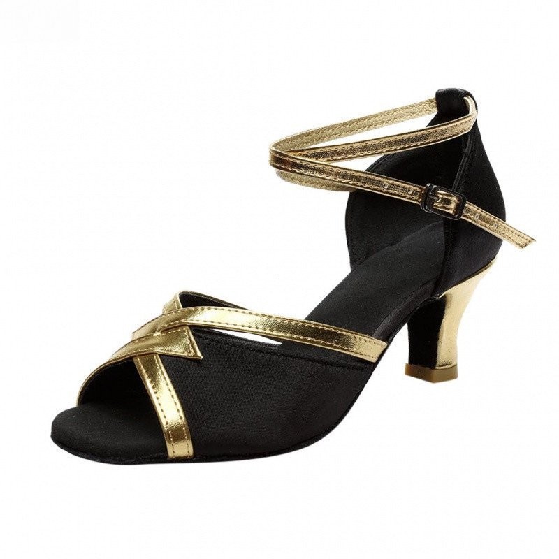 Sapatos de dança femininos moda sólida Rumba Waltz Prom Ballroom Latina Salsa Sandaly_pppop.pl 677