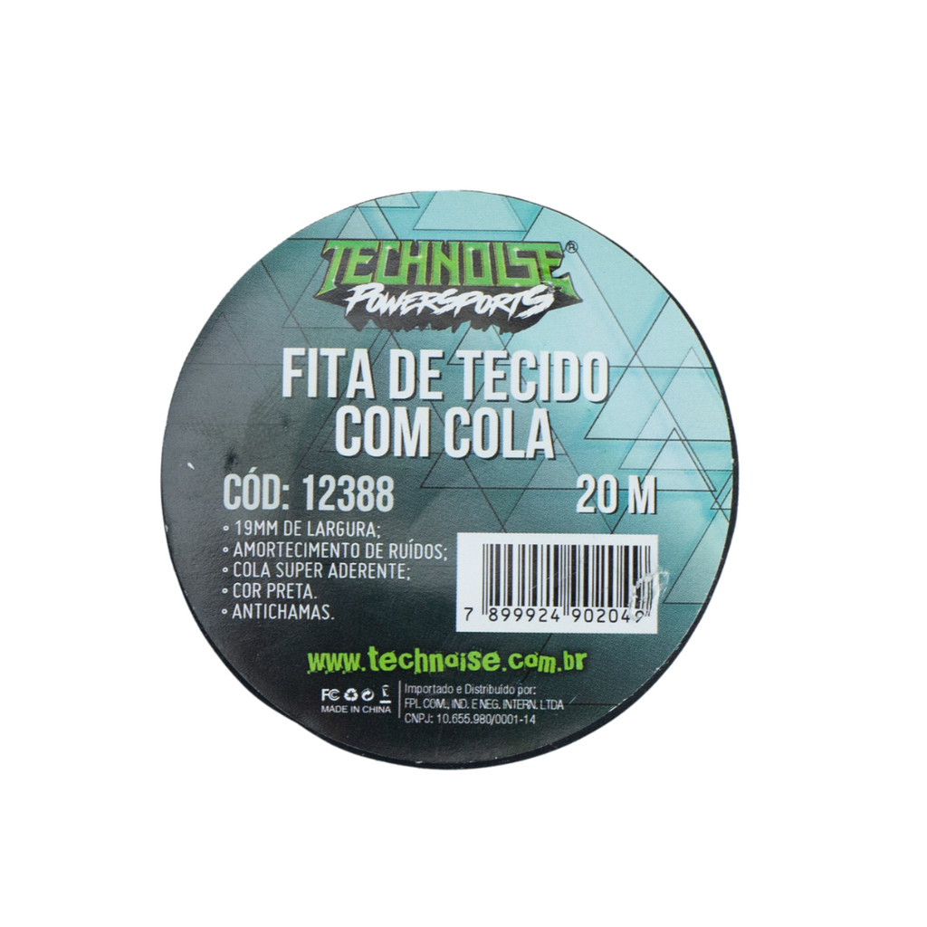 Fita de tecido com cola 20m