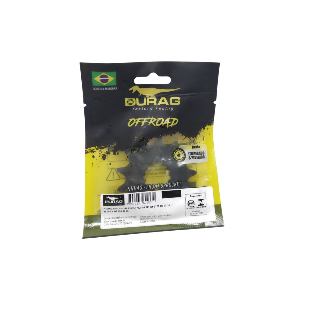 DURAG PINHÃO PIAO 13 KXF450 YZF450 YZ250 WR450 R3 MT03